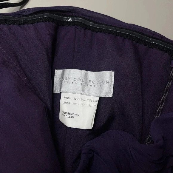 DESSY COLLECTION | LUX CHIFFON BRIDEMAID PROM DRESS IN CONCORD COLOR - Picture 13 of 14